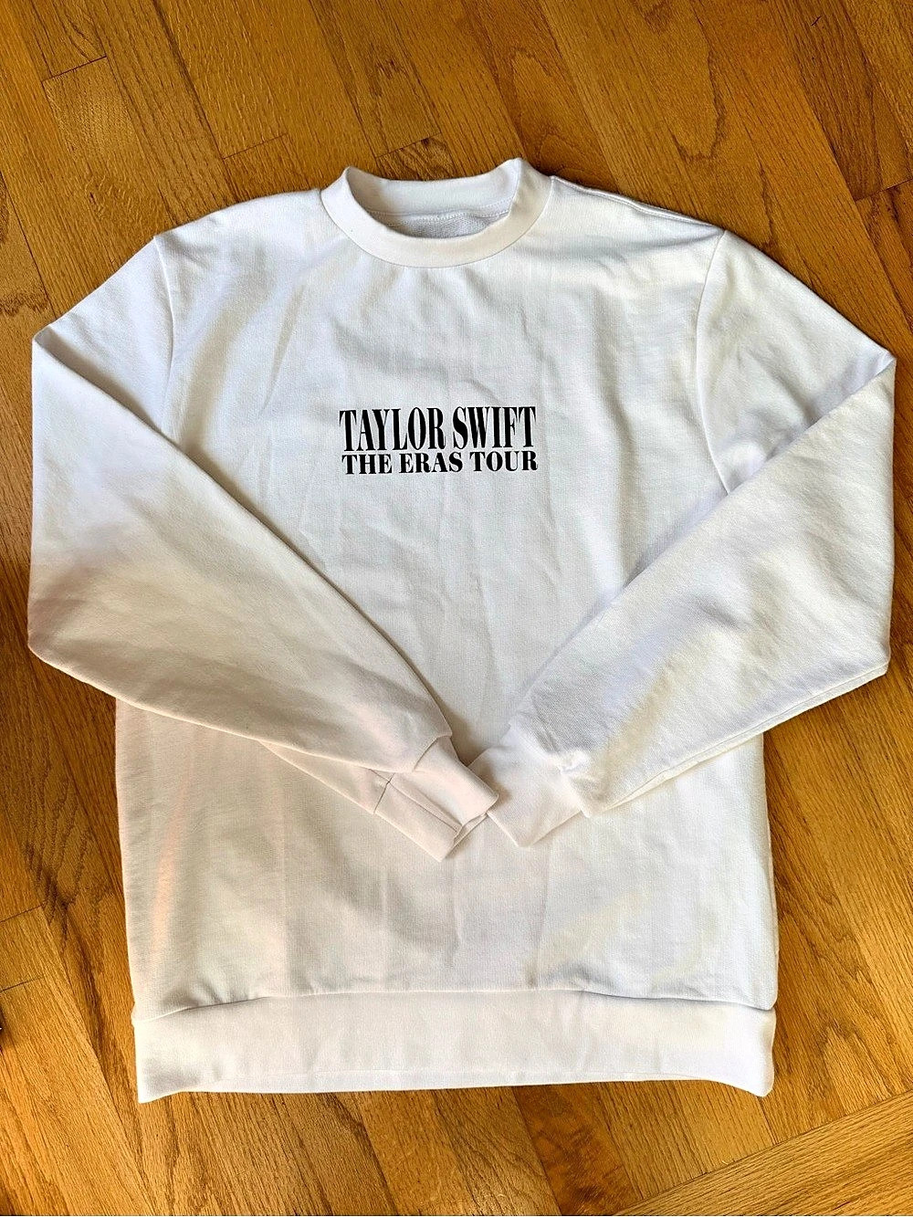Taylor Swift The Eras Tour Graphic Sweatshirt in White Adult Size Small—like new